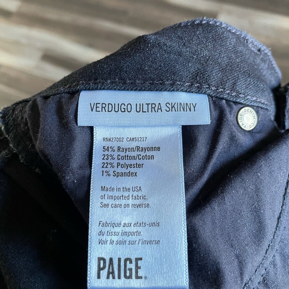 Paige Verdugo Skinny jeans size 29 - Picture 5 of 5